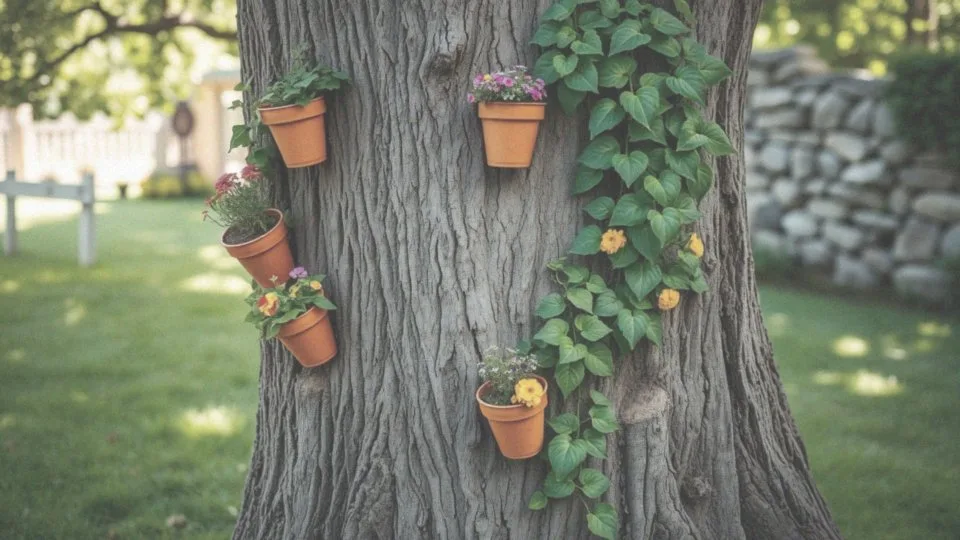 Jakie są różne sposoby ozdabiania pnia drzewa?