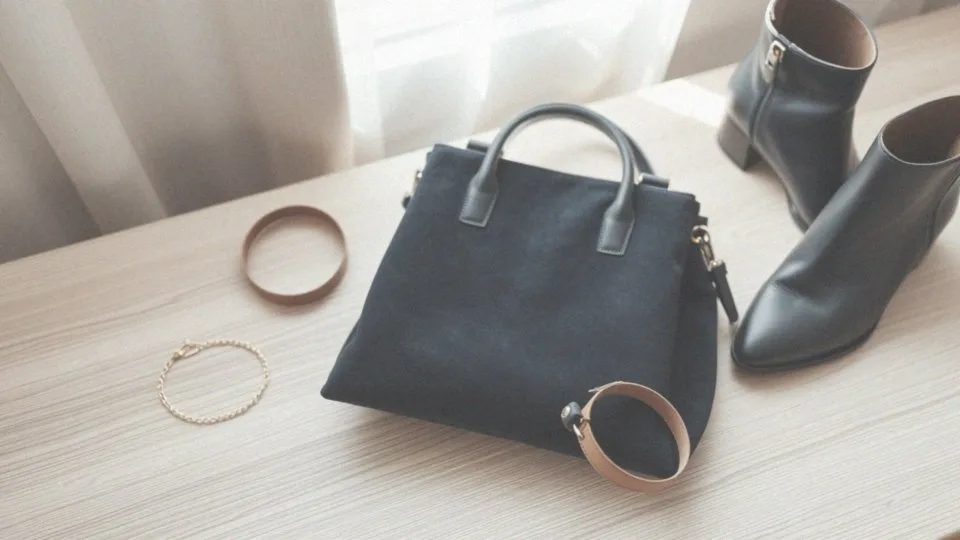 Jakie dodatki, jak biżuteria, podkreślić stylizację z granatową sukienką i butami?