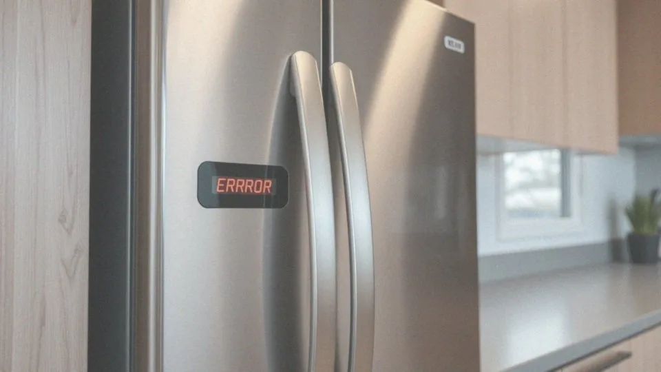 Jak działa wskaźnik stanu błędu w zamrażarce?
