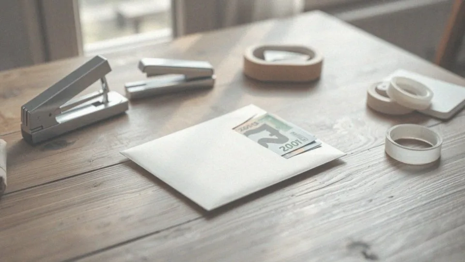 Jak wykorzystać papierową kopertę do przechowywania pieniędzy?