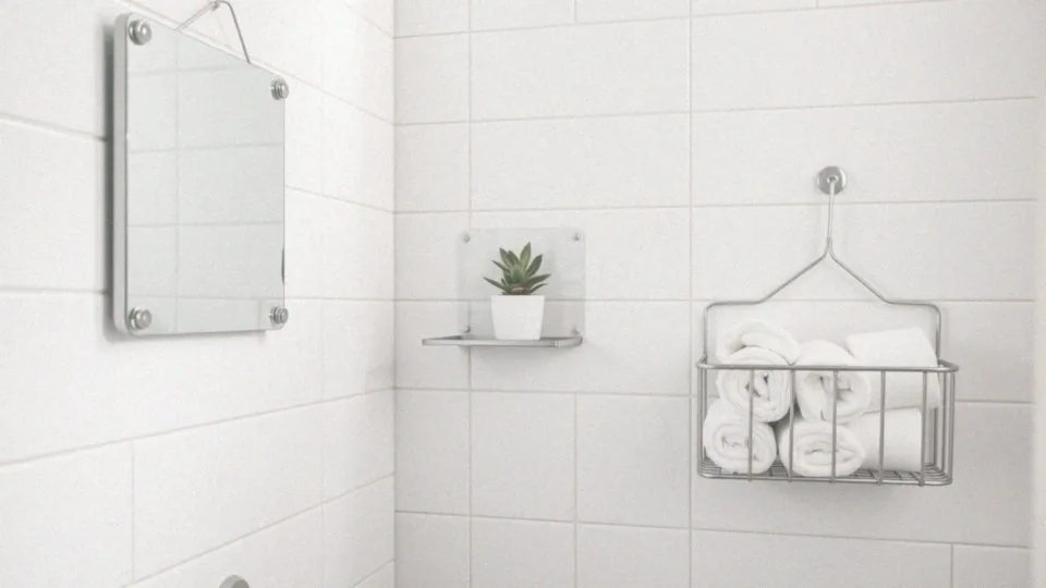 Jakie akcesoria można wieszać przy użyciu mocowań samoprzylepnych?