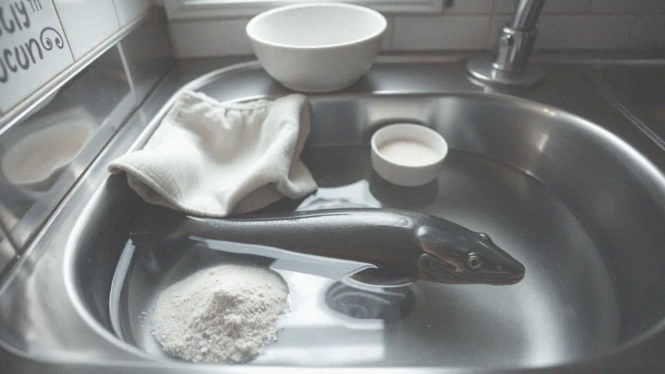 Jak oczyścić węgorza ze śluzu?