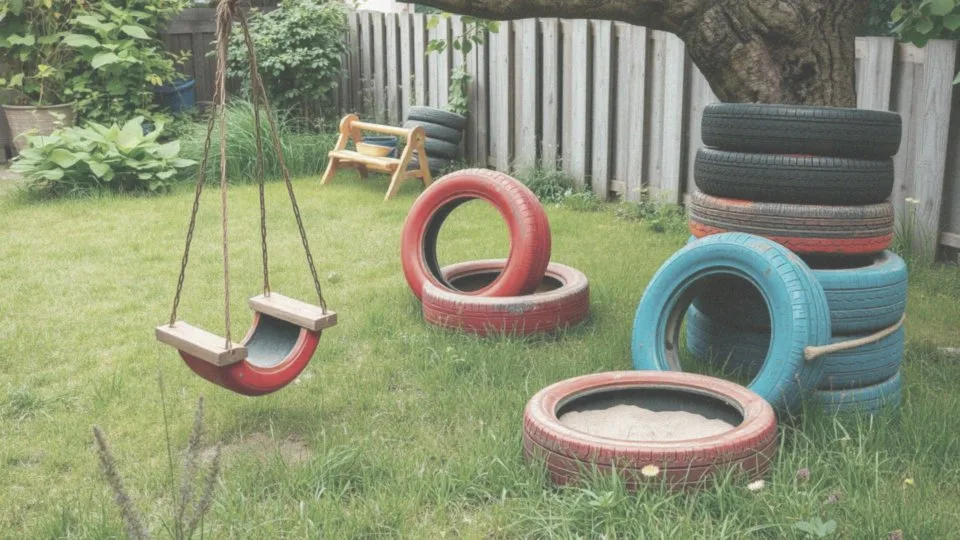 Jak stworzyć kreatywne ozdoby z opon w podwórku?
