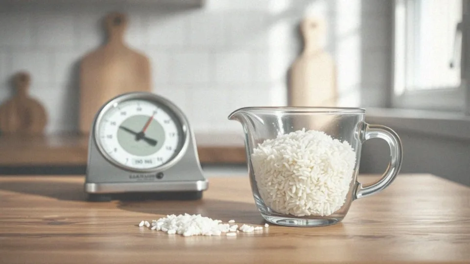 Ile waży szklanka ugotowanego ryżu?