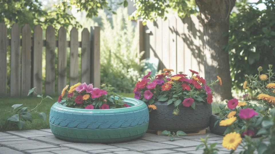 Jakie są możliwości projektowania kwietnika z opony?