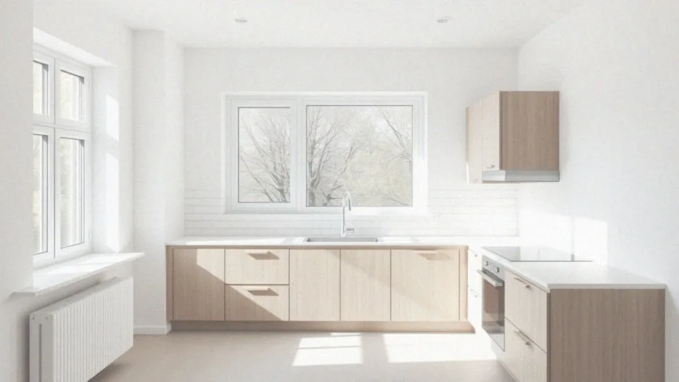 Jaką przestronność daje kuchnia bez górnych szafek?