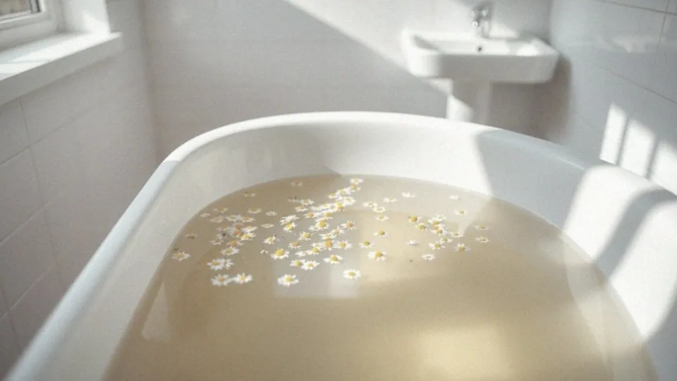 Jak kąpiele w herbatce z rumianku mogą złagodzić ból?