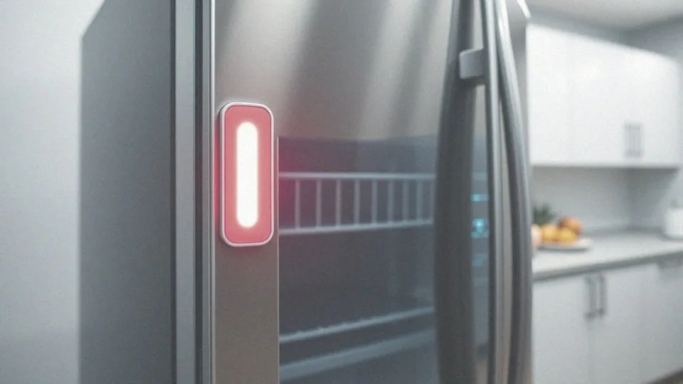 Co oznacza czerwona dioda LED w zamrażarce?