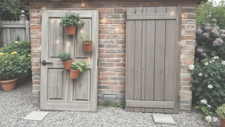 Jakie bazy dla półek, doniczek i światełek można stworzyć z starych drzwi?