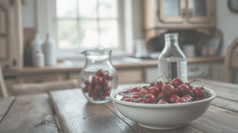 Jak zalewamy owoce głogu wodą przed gotowaniem?