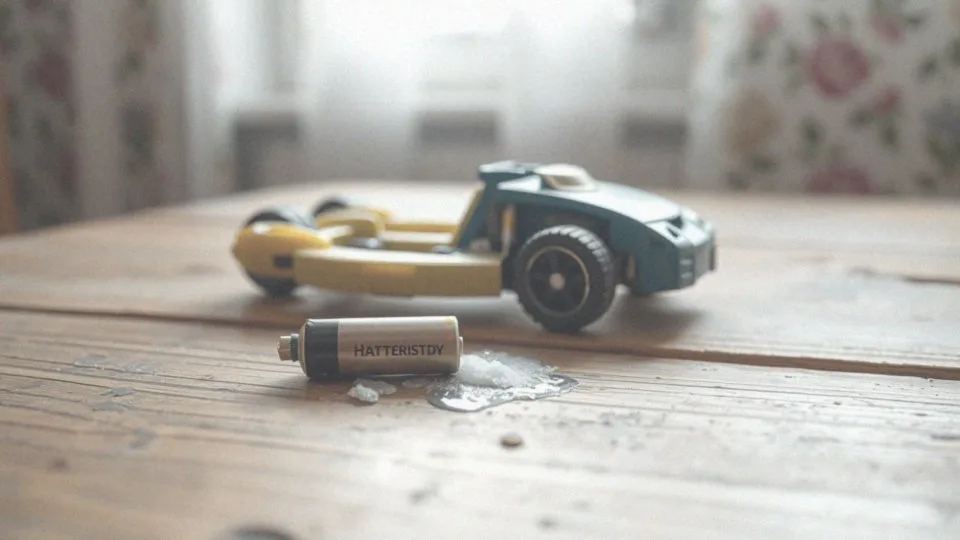 Rozlana bateria w zabawce – jak postępować w przypadku wycieku?