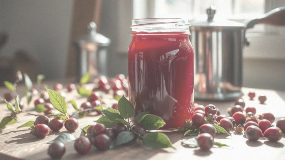 Sok z głogu z sokownika – przepis i zdrowotne właściwości